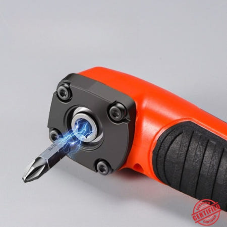 1PC 다기능 고토크 90 ° 직각 전동 앵글 드라이버 공구 파란색 및 주황색