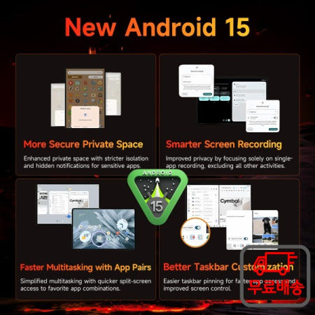 BNCF Bpad Mini SE 8.7인치 태블릿 Android15 16GB(4GB RAM+12GB 가상 Unisoc T615 8 코어 Widevine L1 4G LTE 5500m