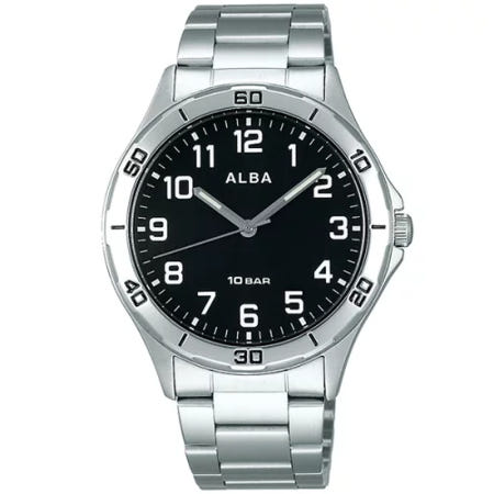 [해외]세이코 알바 메탈밴드 남성 손목시계 AQPK410