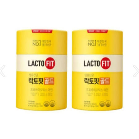 종근당 락토핏 골드 생유산균 프로바이오틱스 아연 120포 x 2통( 8개월분) 3통(12개월분) + 랜덤상품  포함 대용량 온가족 선물