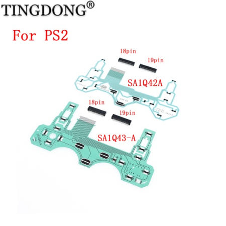 PS2 듀얼쇼크 SA1Q42A 전도성 필름 및 조이스틱 버튼 소켓 18P 또는 슬롯 커넥터 부품