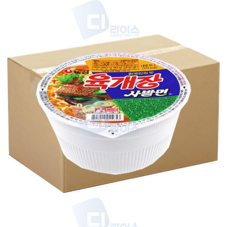 [THEJINJEONG]온지니 농심 육개장 사발면 86g 24개 컵라면 얼큰 개운한 캠핑 간식 야식 용기면