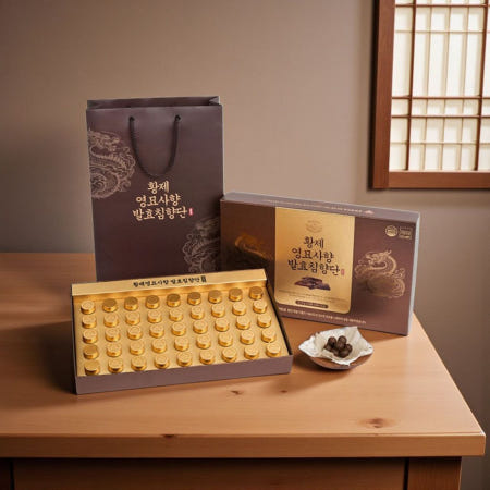 [아마존허브]황제 영묘사향 발효침향단 영묘사향단 경희 침향단 복용법 효능