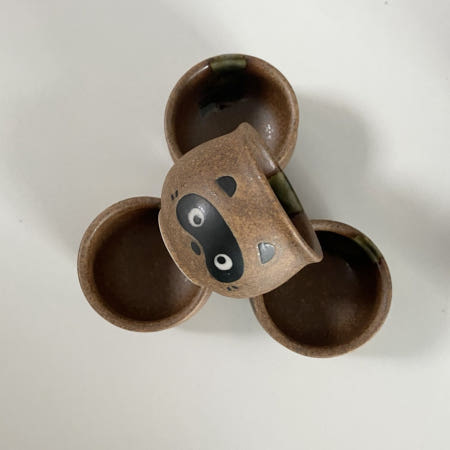 오아페 너구리 찻잔 raccoon tea cup (1ea)