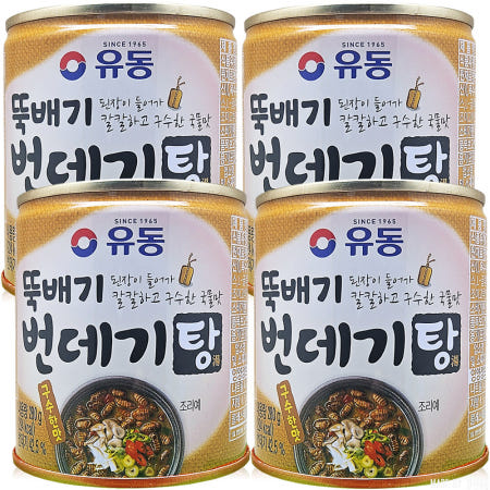 유성물산 유동 뚝배기 번데기탕 구수한맛 280g 4개