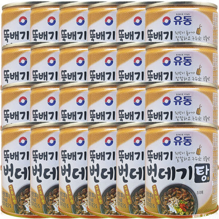 유성물산 유동 뚝배기 번데기탕 구수한맛 280g 24개