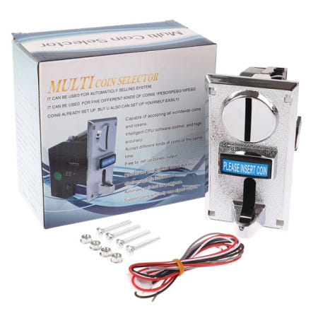 616 멀티 코인 슬롯 수납기 전자 롤 다운 선택기 메커니즘 아케이드 게임 개