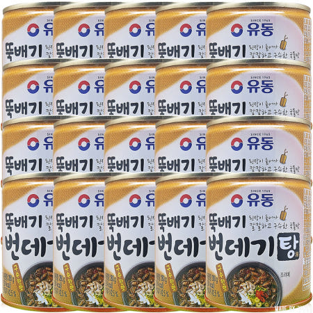 유성물산 유동 뚝배기 번데기탕 구수한맛 280g 20개