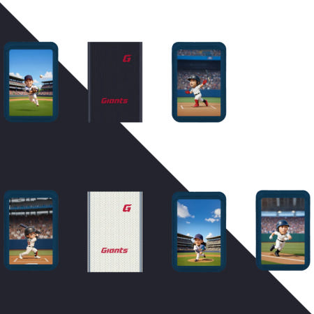 [래드프린팅]CONO 프로야구 롯데자이언츠 윤동희 전준우 황성빈 맥세이프카드지갑