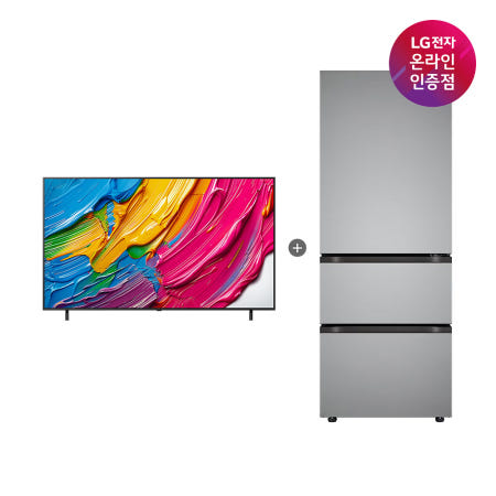 [LG전자]LG QNED AI TV + LG 디오스 오브제컬렉션 김치톡톡 (75QNED75AEA + Z330MPSF11)