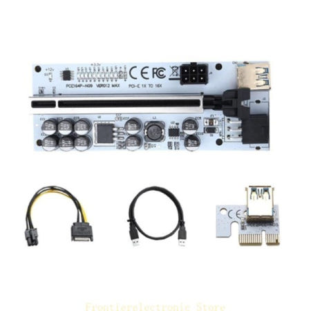G8DB VER012 Express 1X ~ 어댑터 카드 용 PCI-E 라이저 USB BTC 비트 코인 채굴 6Pin 전원 케이블