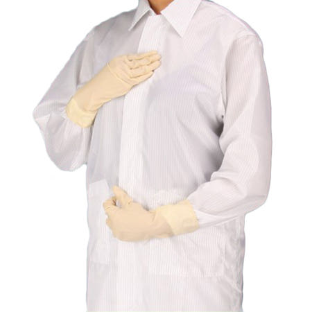 [KM]메가파라 QPRO 크린룸 제전 방진 가운 Y카라형 위생복 제약방진복 무균복