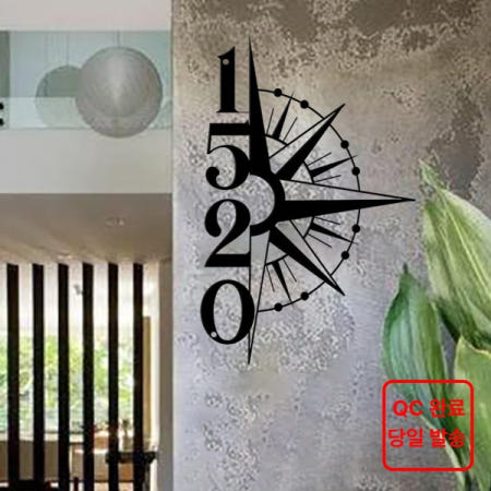 [해외]고딕 가이드 스타 벽 예술 매달려 나침반 주소 기호 사