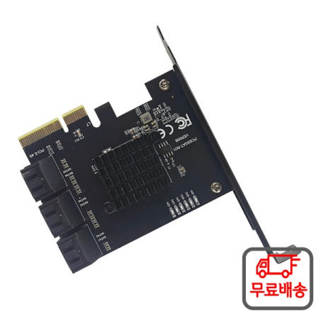 PCIE SATA 확장 카드 익스프레스 X4에서 6포트 6Gbps 멀티플라이어 스플리터 추가 HDD SSD IPFS 마이닝용