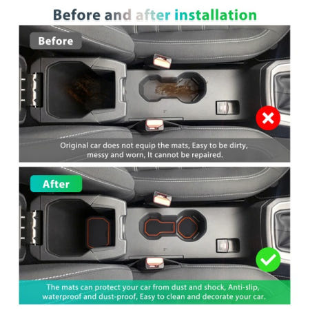 RUIYA Dacia Jogger Hybrid 2021-2023 2024 자동차 도어 그루브 매트 미끄럼 방지 슬롯 패드 인테리어 액세서리