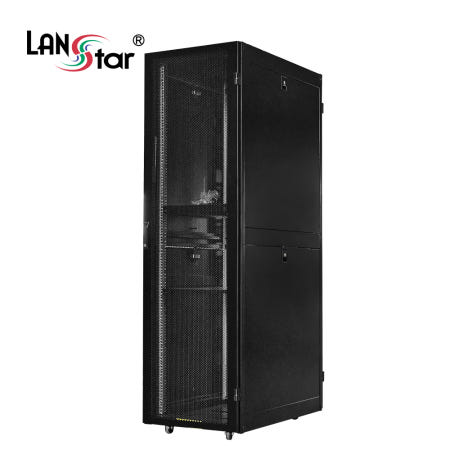 [라인업시스템]랜스타 LS-2000HSQ 고급형 서버랙 검정 42U 2000x1000x600 국제규격