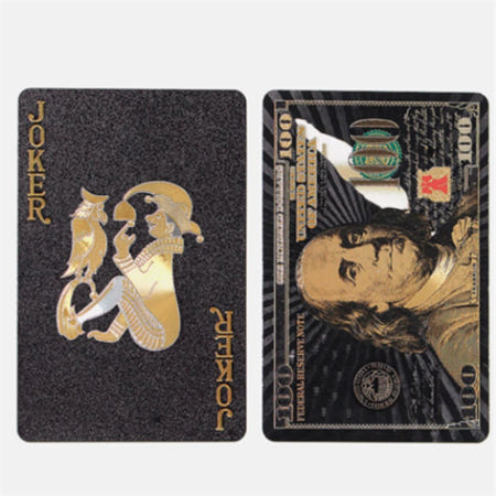 [돕스협력사]위니 고급트럼프카드 블랙 검정 원카드보드게임 플라스틱트럼프카드 카지노포커보드게임