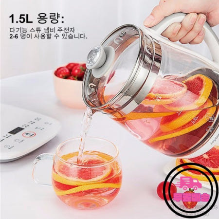 Joyoung 전기 주전자 1.5L 가정용 다기능 건강 냄비 조정 가능한 화력 온도 차 디저트 수프 DGD1506BQ