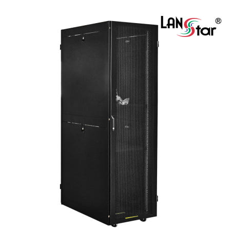 [라인업시스템]고급형 서버 통신 허브랙 보관 19인치 공유기 케이스 42U 블랙 LS-2000HSQ