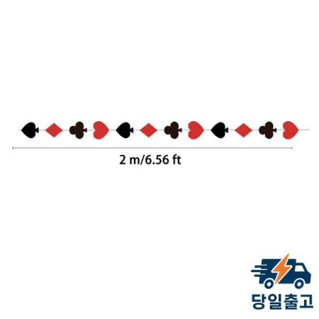 포커 테마 파티 가랜드 카지노 모티브 성인 생일 배경 장식 풀 플라워