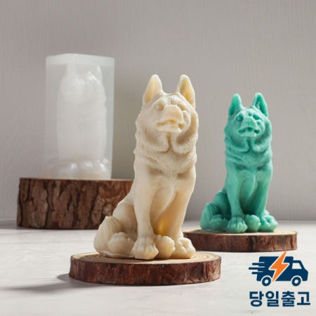 3D 귀여운 동물 개 시리즈 양초 실리콘 몰드 DIY 수공예품 아로마 테라피 석고 수지 금형 연인 만들기
