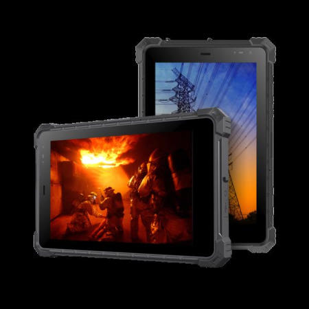 [해외]W80N 글로벌 5G 러기드 산업용 태블릿 8인치 1920x1200 700cd/m² Win11/Ubuntu 16G+256G IP68 EX/KAMA 인증 FBI/경찰 지문