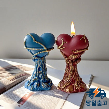 하트 캔들 실리콘 몰드 DIY 할로윈 사랑 동상 금형 아로마 테라피 석고 수지 휴일 선물 장식