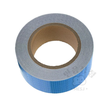 [믿음상점협력사]믿음 야간 안전 라이딩 빛 반사테이프 5cmx20m 블루 야간라이딩 오토바이안전 반사띠