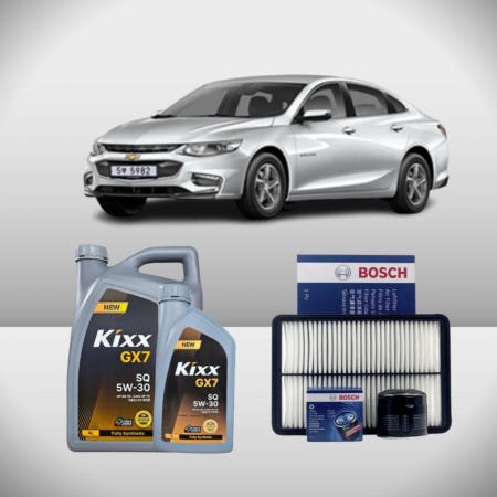 [GS칼텍스/보쉬]올뉴말리부 2.0 가솔린 킥스 GX7 (구 G1) 5W30 5L 엔진오일세트 보쉬필터세트
