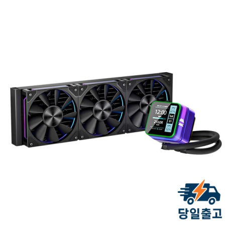 UPSIREN Neptune Vision 360 올인원 수냉식 2.8인치 LCD 디지털 디스플레이 LGA1851/1700/115X AMD AM5/AM4 지원