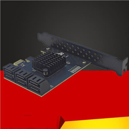 PCIE SATA 확장 카드 익스프레스 X4에서 6포트 6Gbps 멀티플라이어 스플리터 추가 HDD SSD IPFS 마이닝용