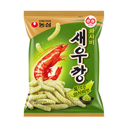 스낵 농심 새우깡 와사비, 70g, 5개