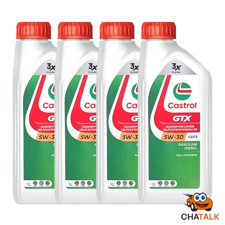 [Castrol Korea][Castrol합성엔진오일] 캐스트롤 GTX 5W-30 1L, 4개