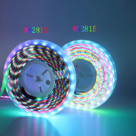 WS2813(5V)WS2815(12V) WS2812B 업데이트된 스마트 RGB Led 30/60/144Leds/m 개별적으로 주소 지정이 가능한 이중 신호