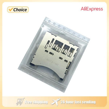 니콘 D610 카메라 수리 교체 예비 부품에 대한 새로운 오리지널 SD 메모리 카드 슬롯 유닛