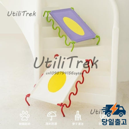 개집 사계절 유니버설 여름 오프 더 그라운드 침대 이동식 및 세탁 가능 작은 애완 동물 둥지