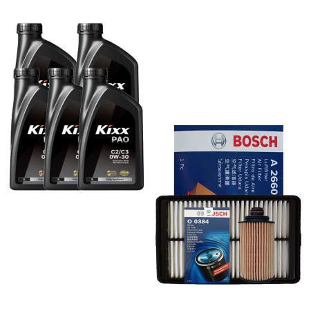 뷰티풀 코란도 1.6 디젤 킥스 PAO C2 C3 0W30 5L 엔진오일 필터 세트