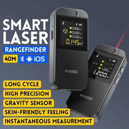 FNIRSI IR40 스마트 레이저 거리 측정기 볼륨 건설 룰렛 앱 C 타입 충전식