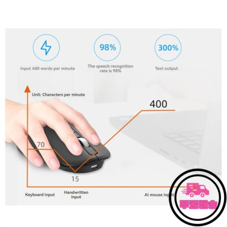 2.4G + Bluetooth 듀얼 모드 음성 입력 마우스 V12 Deepseek 번역 카피라이팅 PPT 테이블 AI 스마트