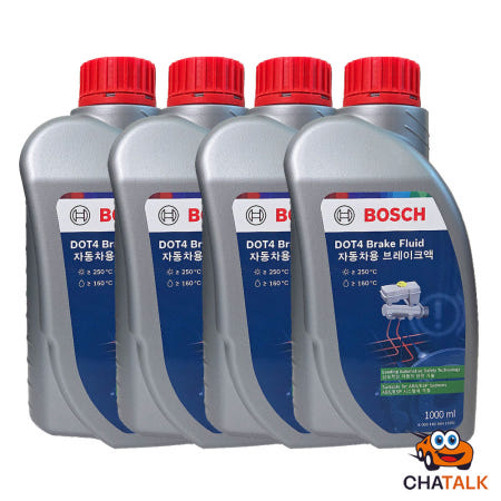 보쉬 DOT4 브레이크오일 1L, 4개