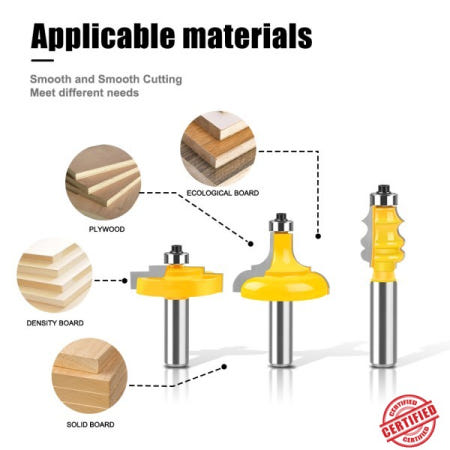 1pc 8mm 12mm 1/2 인치생크 유럽 그림 프레임 라인 라우터 비트 클래식 라인 밀링 라우터 비트 포커 라우터 비트 사다리 커터