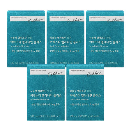 에스더포뮬러 식물성 멜라토닌 멜라나인 플러스 30정 5박스