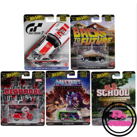 HXD63J 핫 휠 1:64 GT-R BNR34 포드 슈퍼 럭스 66 닷지 A100 컬렉션 다이캐스트 합금 자동차 모델 장식 선물