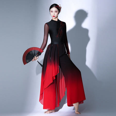 [디에이치영][해외]난타 공연복 장구 무대복 드럼 댄스 의상 전통 공연의상