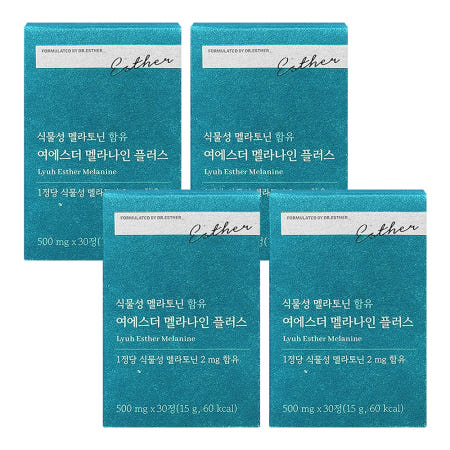 에스더포뮬러 여에스더 식물성 멜라토닌 멜라나인 플러스 30정 4박스