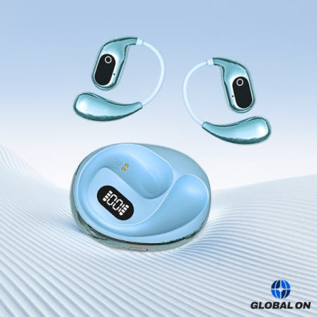 [해외]AI 실시간 번역기 이어버드 블루투스 호환 5.3 스포츠 비즈니스 여행을 위한 오픈 헤드폰