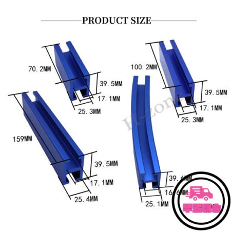 경제적이고 실용적인 자동차 덴트 수리 도구 알루미늄 합금 카드 슬롯 전용 설치 아크 양면 이중 4개