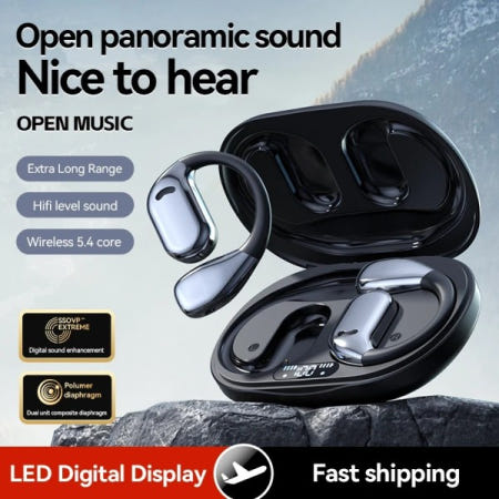 138개 언어 Bluetooth AI 음성 번역 이어폰 여행 비즈니스 학습을 위한 온라인 실시간 양방향 터치 컨트롤