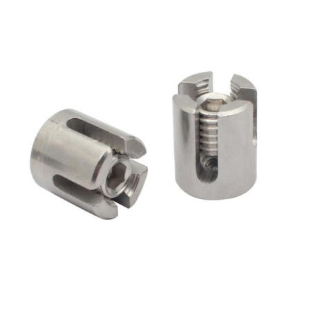 1pc 2mm-6mm 크로스 클립 90도 로프 클램프 각도 해양 등급 316 스테인레스 스틸 와이어 격자 시스템 녹색 벽