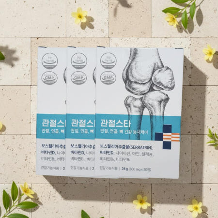 나우케어 관절스타 보스웰리아 연골 효능 30정, 3개